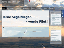 Tablet Screenshot of lerne-segelfliegen.ch